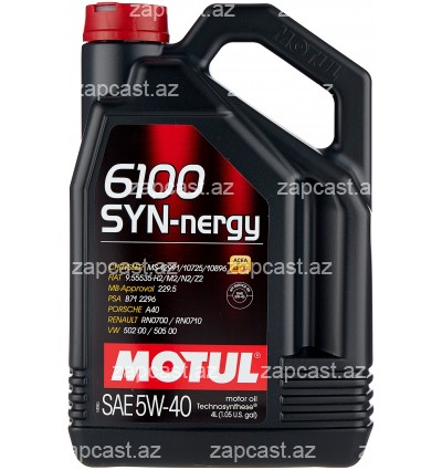MOTUL 5W40 6100 SYN-NERGY 4l
